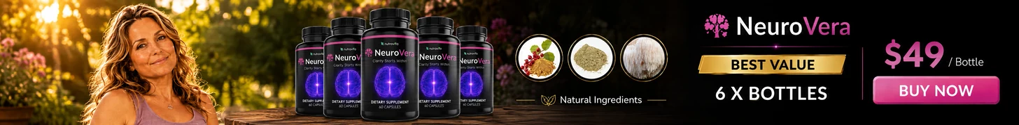 NeuroVera promotional artwork for an editorial product review.